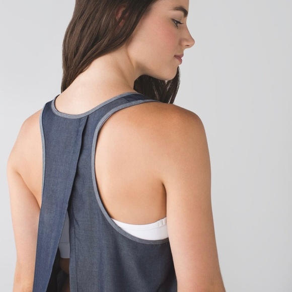 Lululemon All Tied Up Tank *Tencel, Deep Navy - Picture 8 of 9